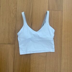 Lululemon women’s white V-Neck Crop Top